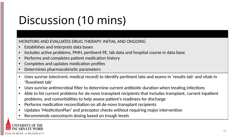 Precepting Across A Spectrum of Student Abilities - slide 15 of 30