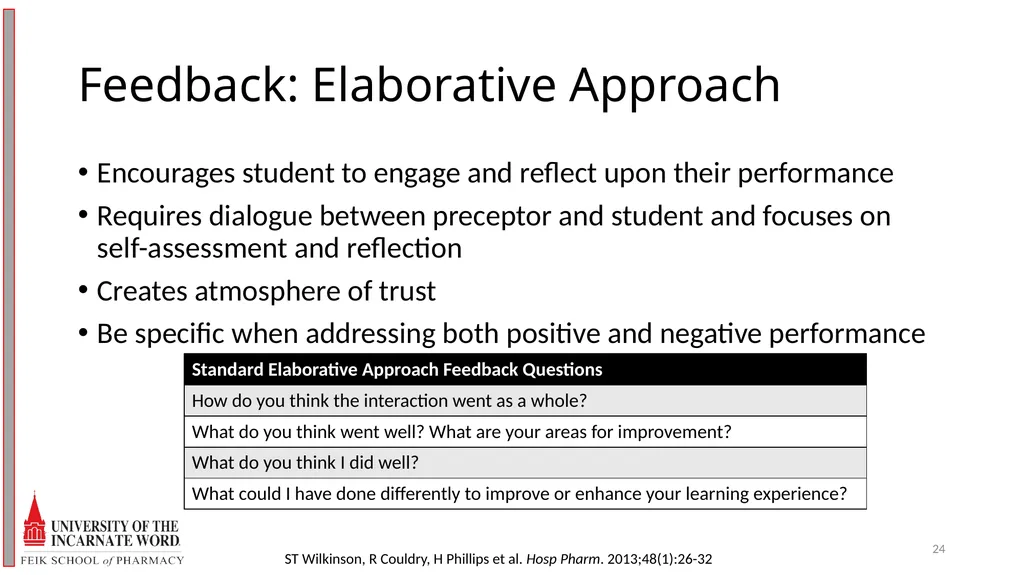 Precepting Across A Spectrum of Student Abilities - slide 24 of 30