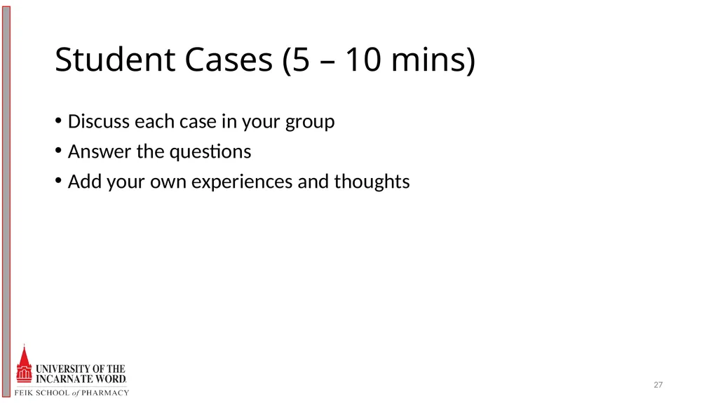 Precepting Across A Spectrum of Student Abilities - slide 27 of 30