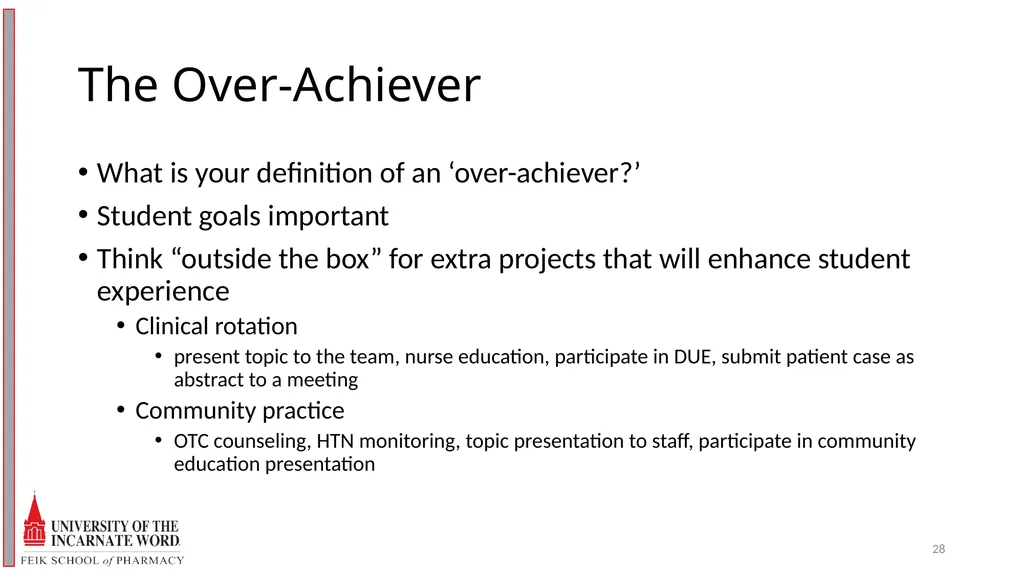 Precepting Across A Spectrum of Student Abilities - slide 28 of 30