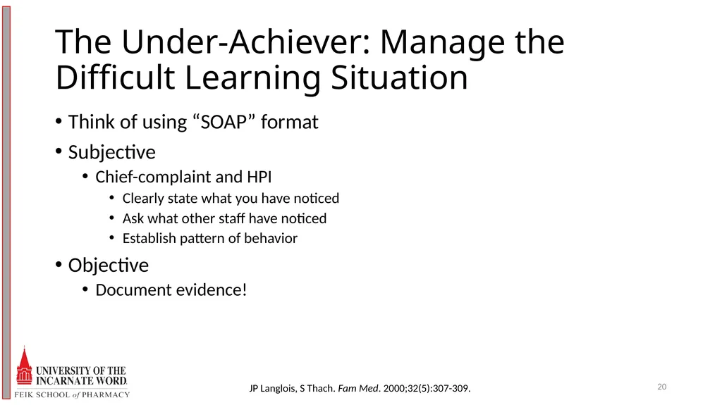 Precepting Across A Spectrum of Student Abilities - slide 20 of 30