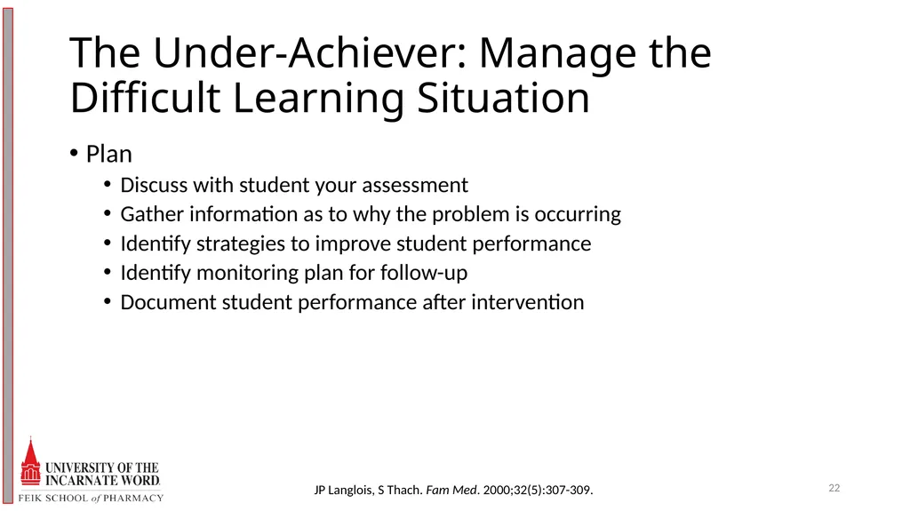 Precepting Across A Spectrum of Student Abilities - slide 22 of 30