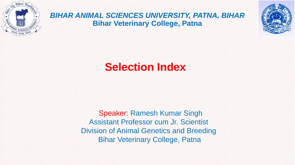BIHAR ANIMAL SCIENCES UNIVERSITY, PATNA, BIHAR - slide 1 of 15