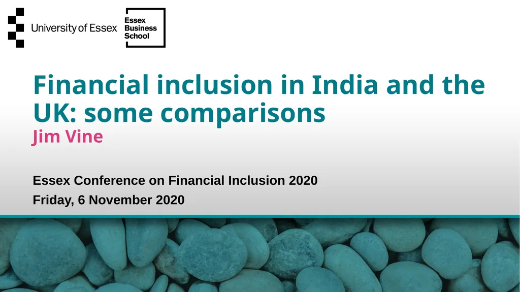Essex Conference on Financial Inclusion 2020 - slide 1 of 26