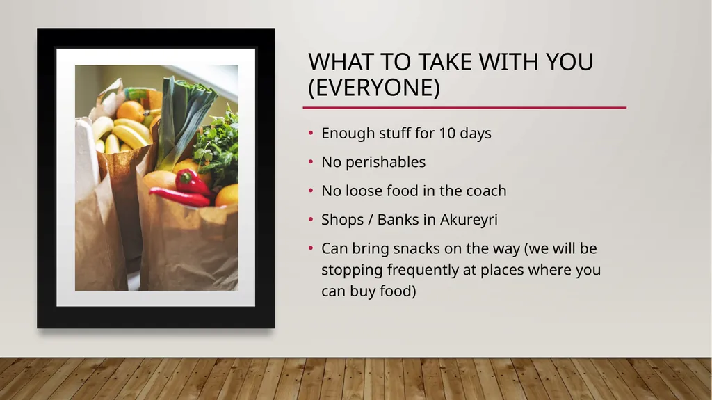 Practical information for travelling to the North - slide 4 of 10