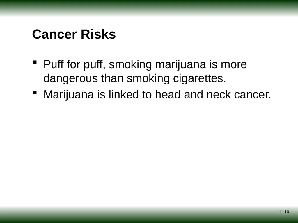 Session 11: Marijuana Psycho-Education for - slide 10 of 16