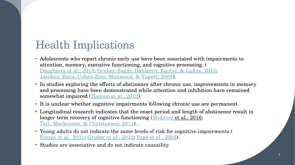 Marijuana: Trends & Implications for Treatment by - slide 7 of 13