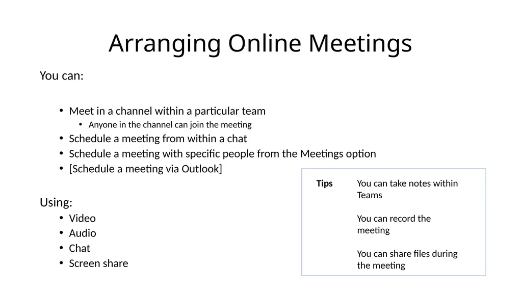 Introduction to Microsoft Teams Also featuring - slide 6 of 11
