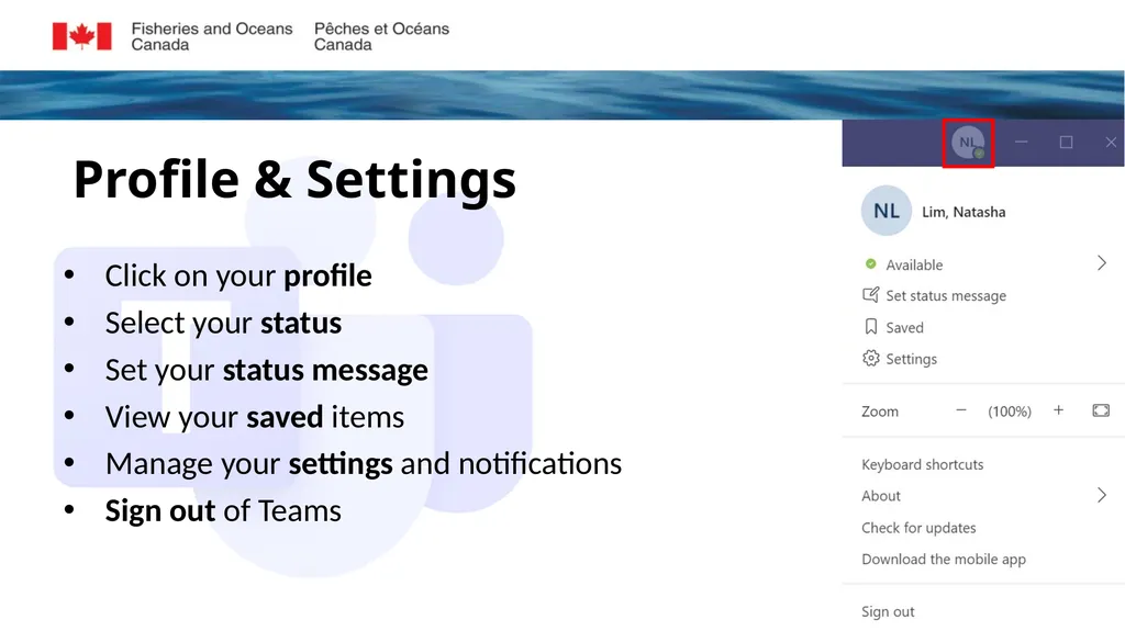 Microsoft Teams Training Module 2 NAVIGATING - slide 14 of 15