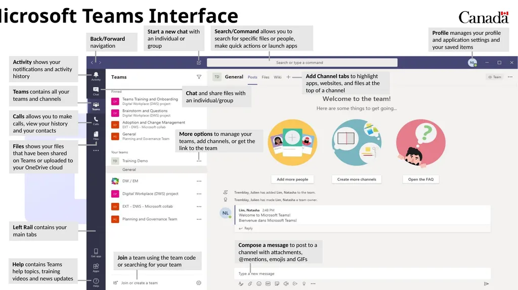 Microsoft Teams Training Module 2 NAVIGATING - slide 3 of 15