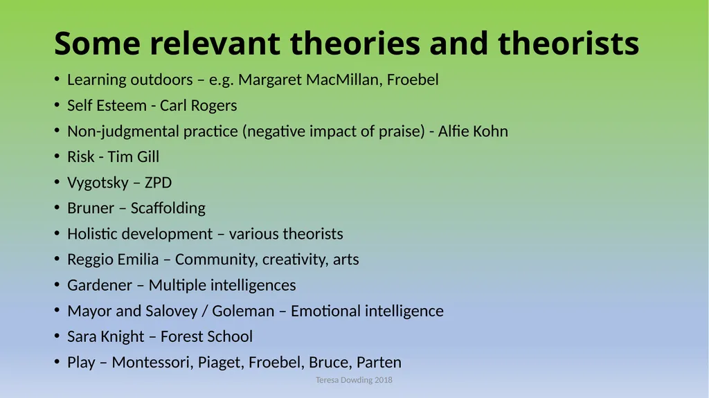 Forest School “an inspirational process, that - slide 5 of 5