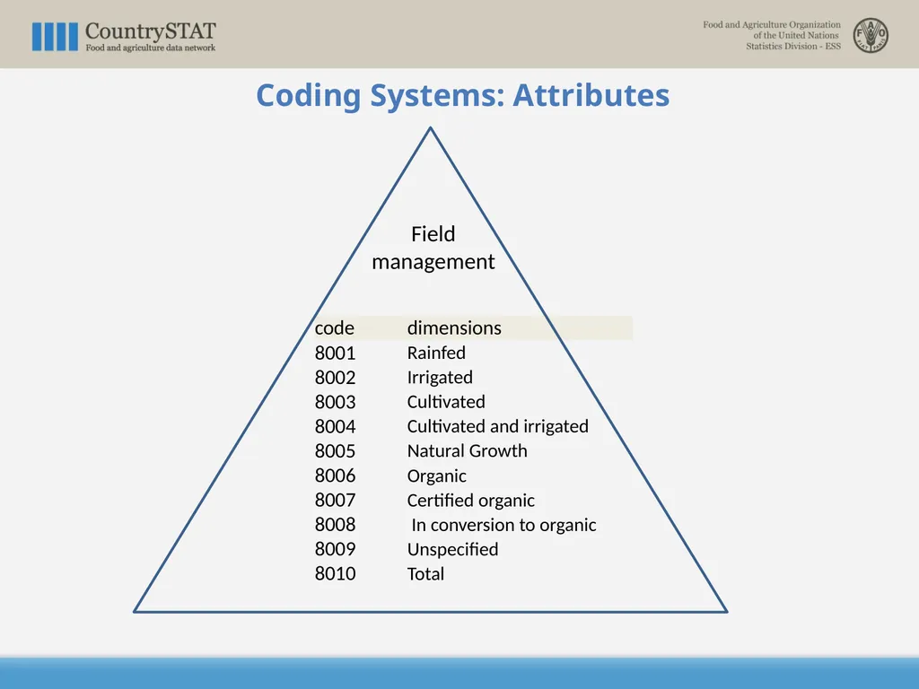CountrySTAT / FENIX Overview of the Coding System - slide 27 of 29