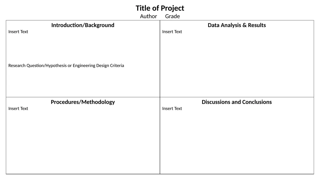 Title of Project Author Grade Title of Project - slide 1 of 7