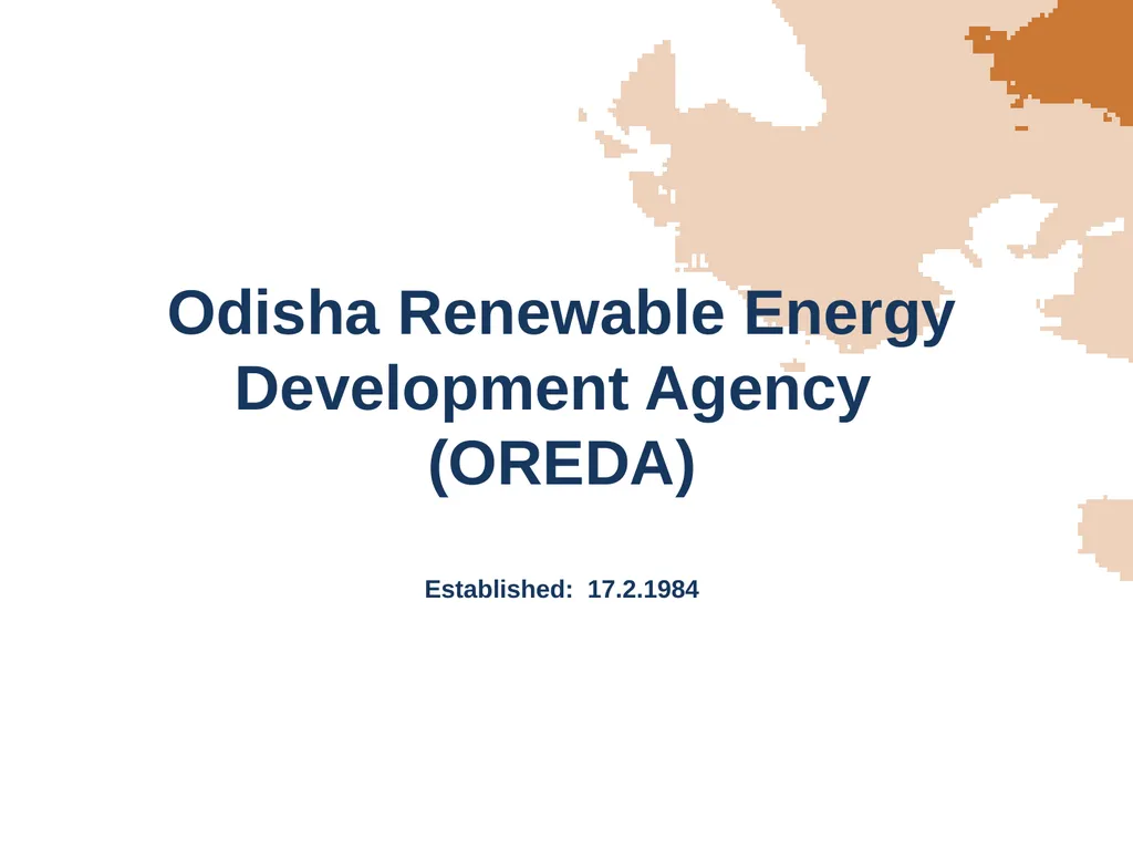 Odisha Renewable Energy Development Agency (OREDA)