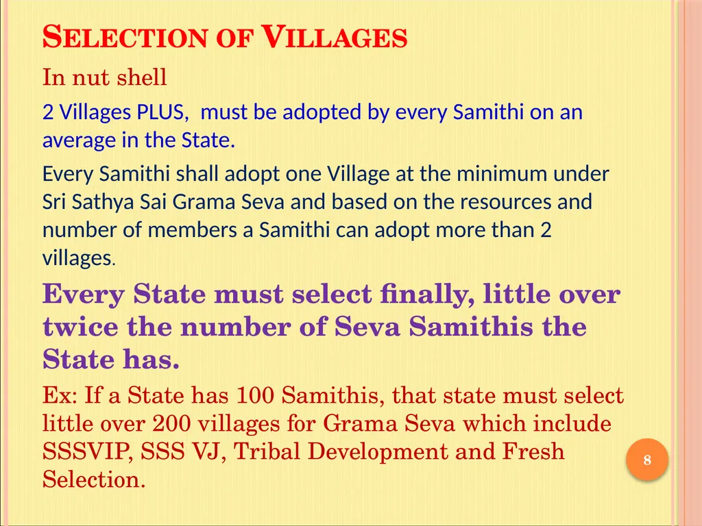 Sri Sathya Sai Grama Seva in 6000 villages - slide 8 of 13
