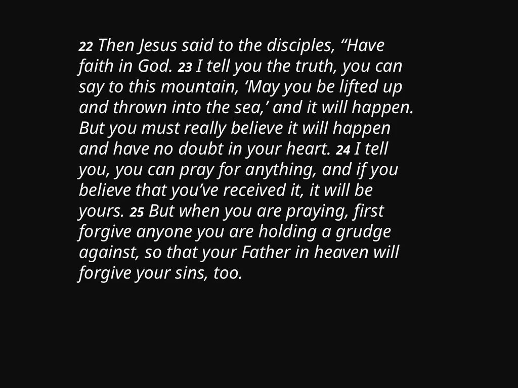 Mark 11: 12-26 July 16, 2017 12 The next morning - slide 9 of 11