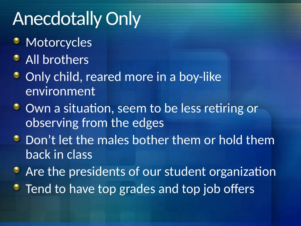 Exploring Between and Within Women Differences in - slide 21 of 28