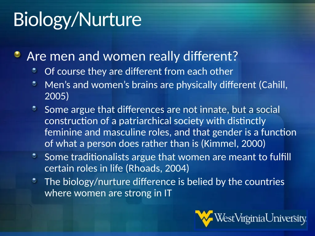 Exploring Between and Within Women Differences in - slide 6 of 28