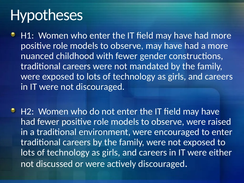 Exploring Between and Within Women Differences in - slide 19 of 28
