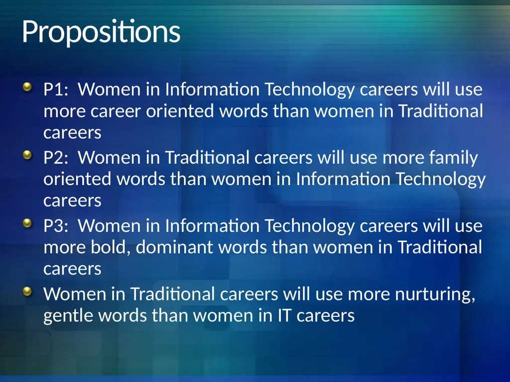 Exploring Between and Within Women Differences in - slide 20 of 28