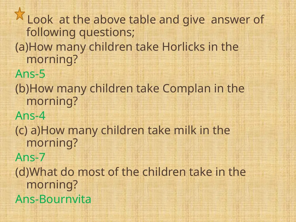 SUB- MATHEMATICS CLASS -V TOPIC- DATA HANDLING k - slide 7 of 31