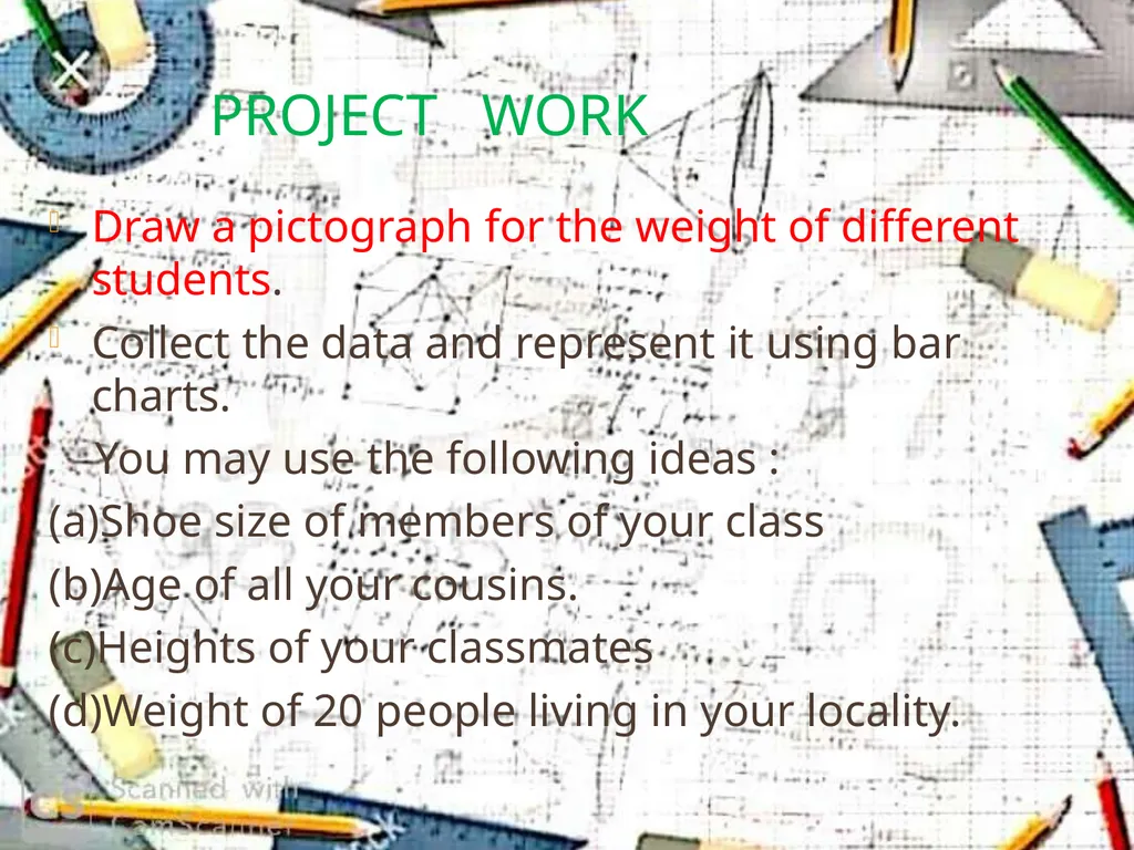 SUB- MATHEMATICS CLASS -V TOPIC- DATA HANDLING k - slide 23 of 31