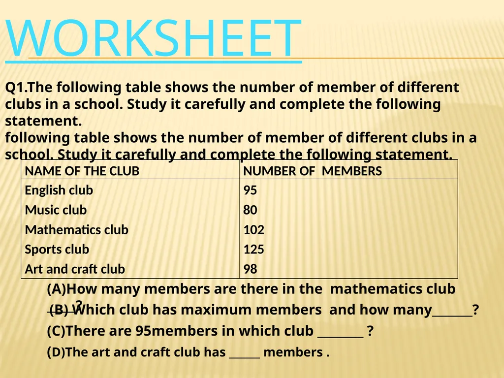 SUB- MATHEMATICS CLASS -V TOPIC- DATA HANDLING k - slide 24 of 31