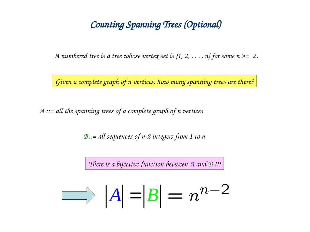 Generating Functions and Counting Trees Today’s - slide 50 of 54