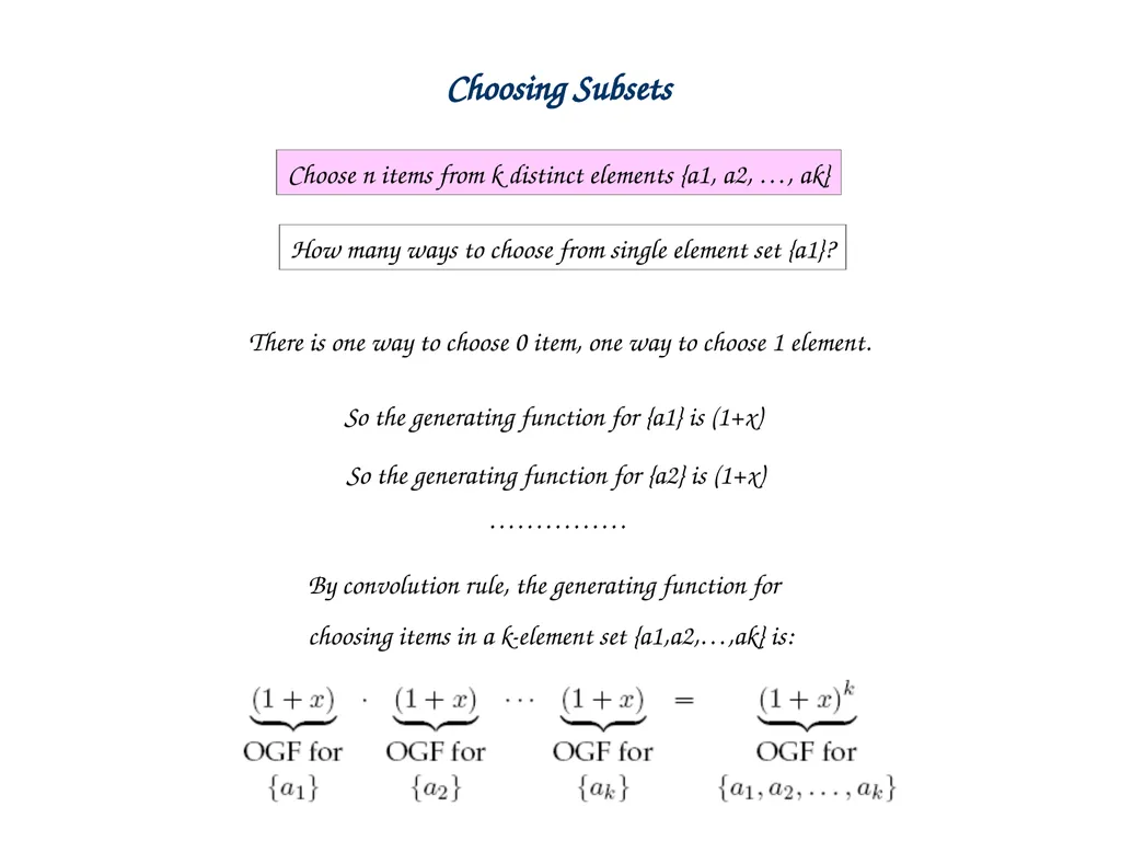 Generating Functions and Counting Trees Today’s - slide 20 of 54