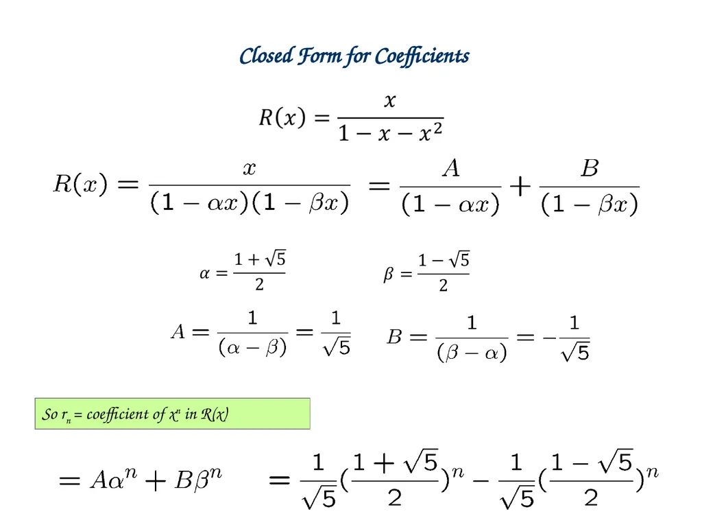 Generating Functions and Counting Trees Today’s - slide 37 of 54