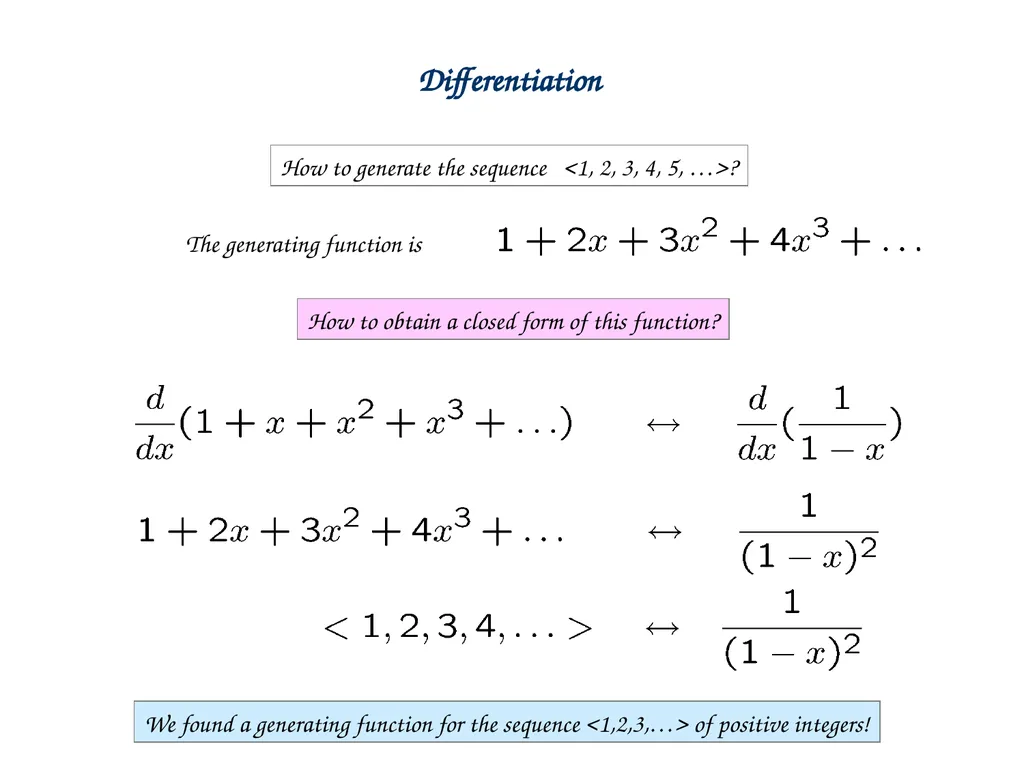 Generating Functions and Counting Trees Today’s - slide 13 of 54
