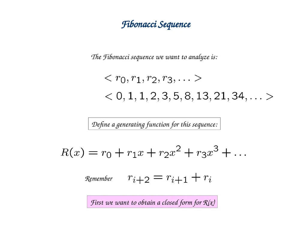 Generating Functions and Counting Trees Today’s - slide 32 of 54