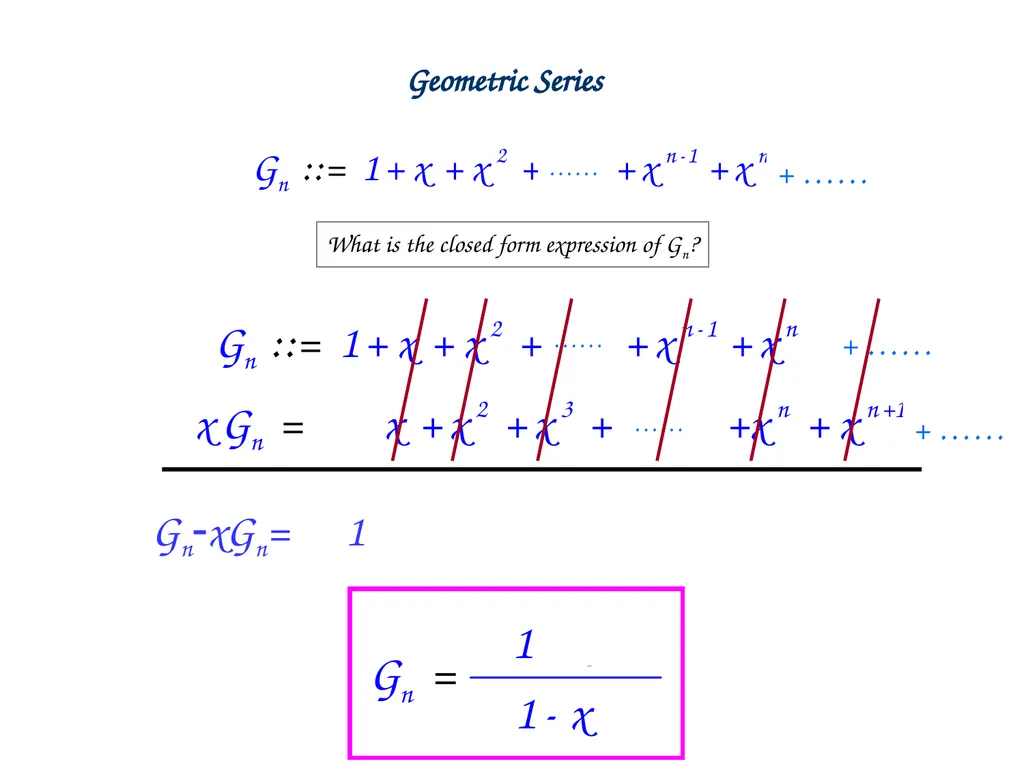 Generating Functions and Counting Trees Today’s - slide 6 of 54