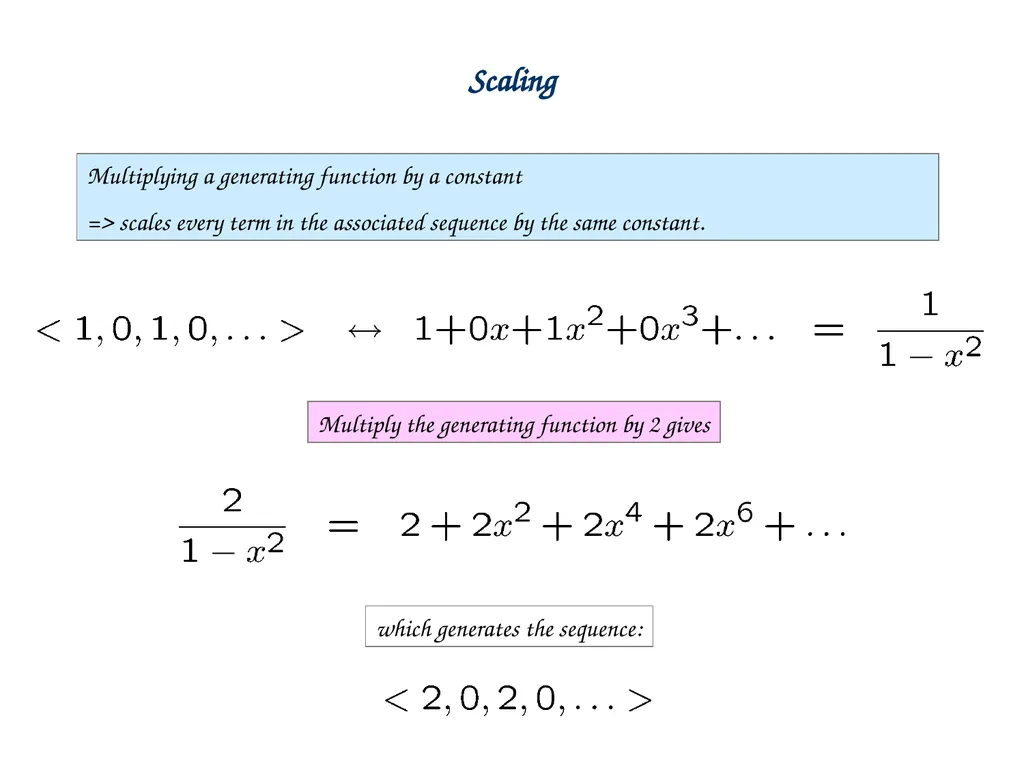 Generating Functions and Counting Trees Today’s - slide 10 of 54