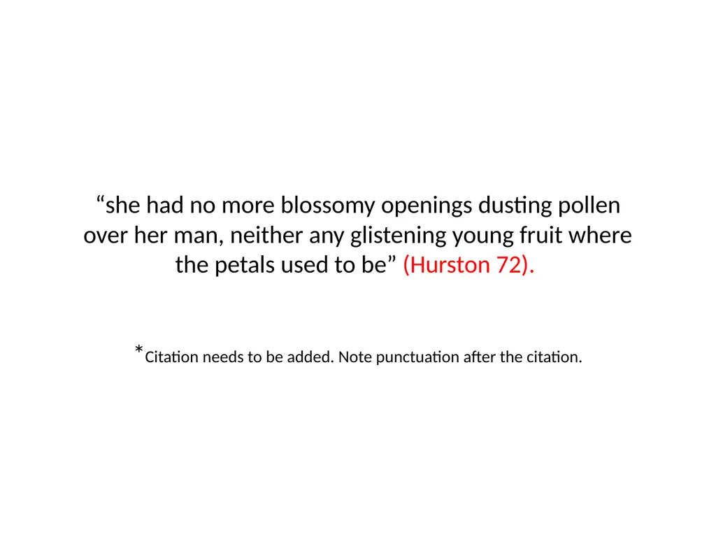 “she had no more blossomy openings dusting pollen - slide 2 of 13