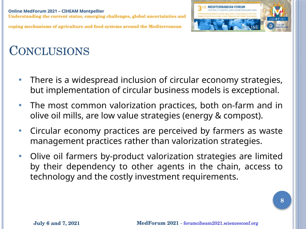 By-product valorization strategies implemented by - slide 8 of 8
