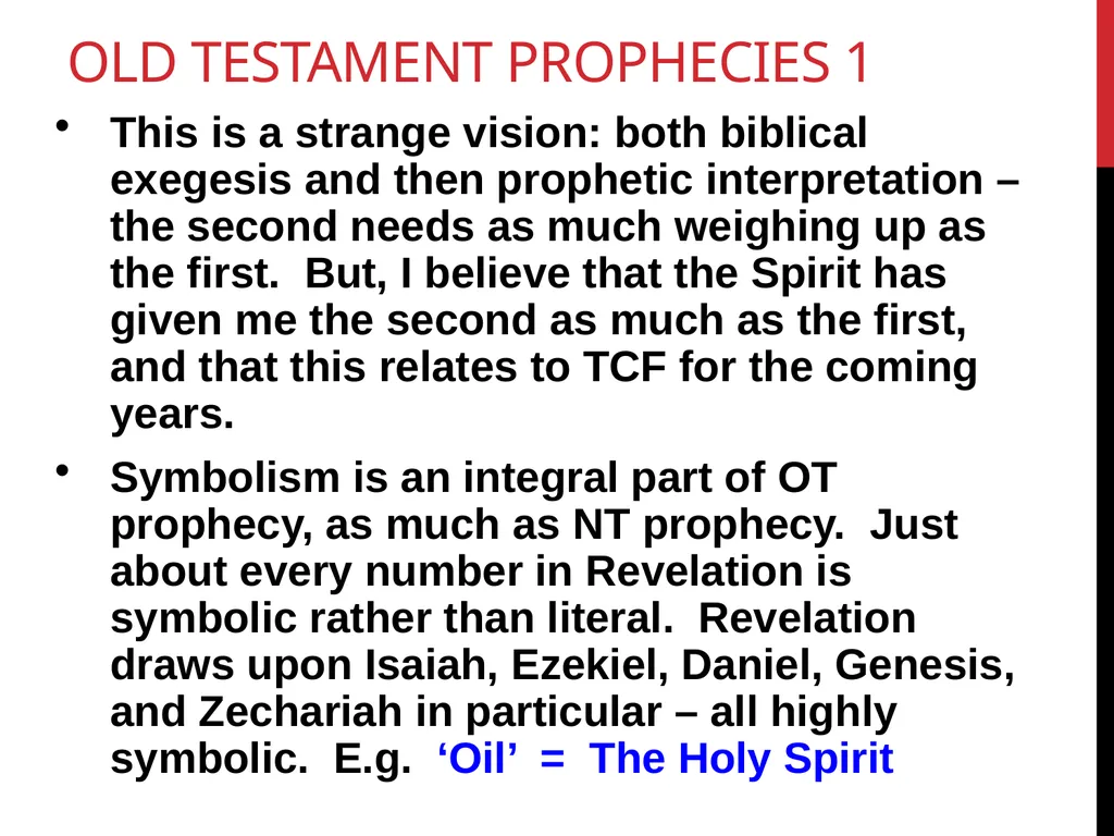 Zechariah Chapter 4 “A prophetic interpretation” - slide 8 of 16