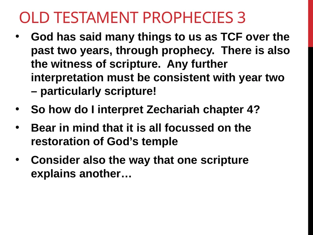 Zechariah Chapter 4 “A prophetic interpretation” - slide 10 of 16