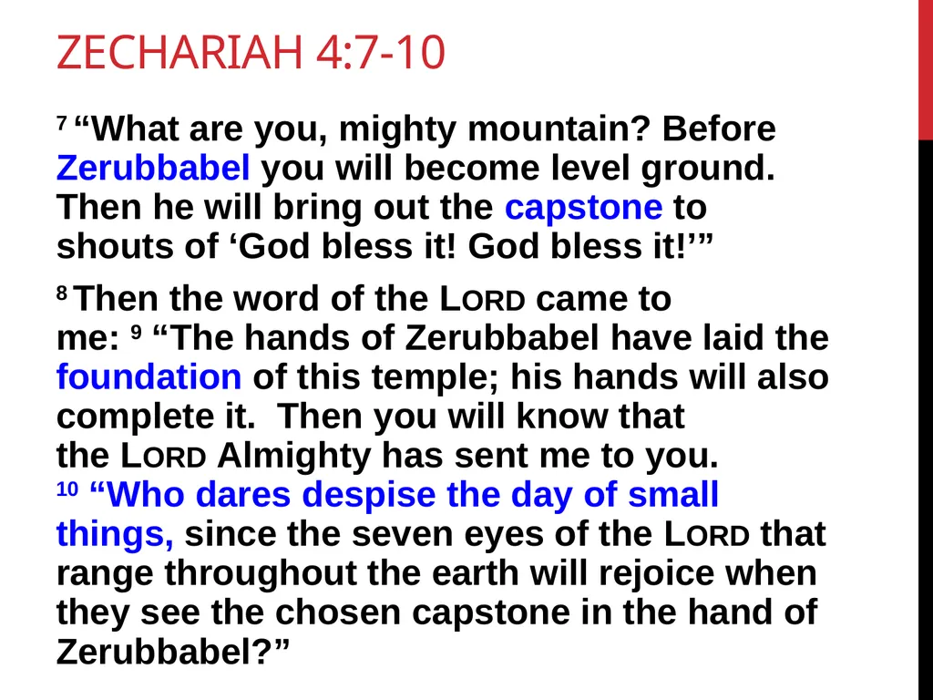 Zechariah Chapter 4 “A prophetic interpretation” - slide 14 of 16