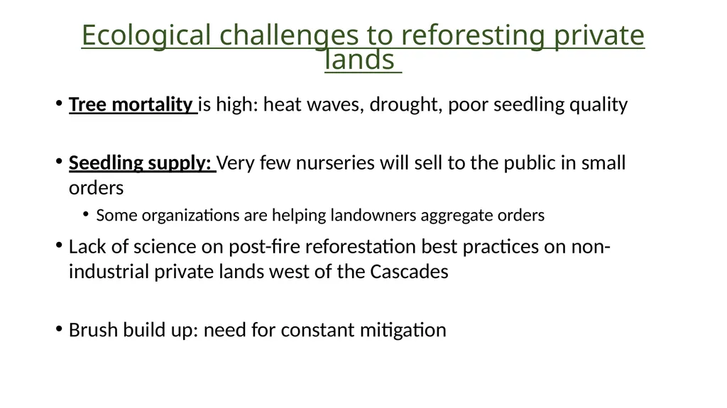 Grow Back Better Social and ecological factors - slide 7 of 12