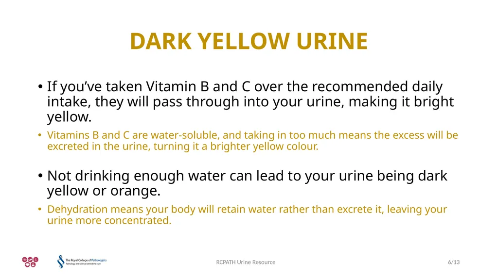 URINE TROUBLE URINE RESOURCE RCPATH Urine Resource - slide 6 of 13