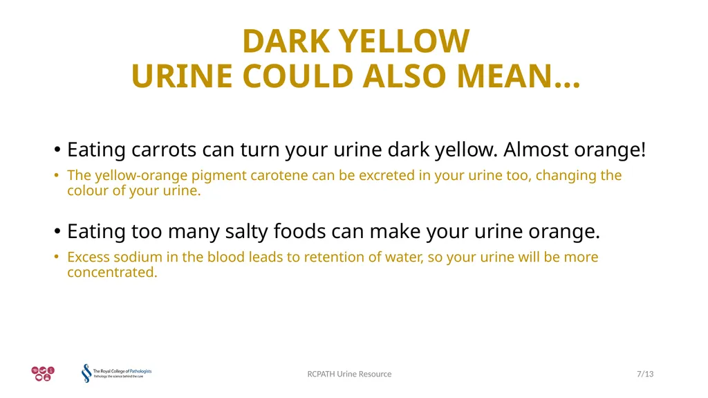 URINE TROUBLE URINE RESOURCE RCPATH Urine Resource - slide 7 of 13