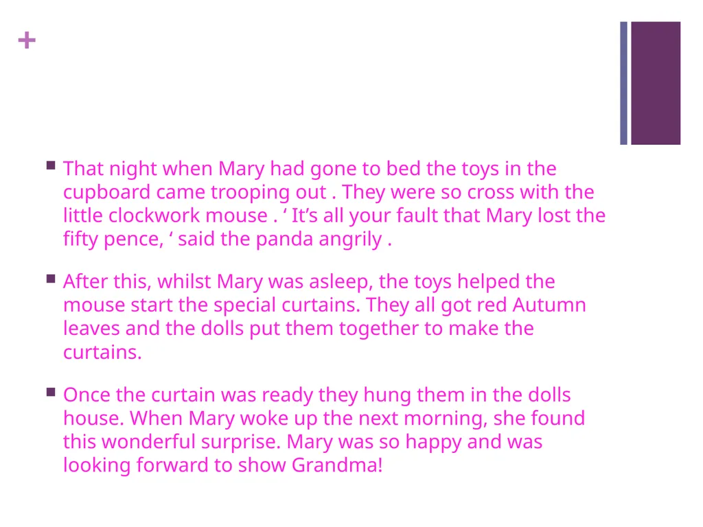 Lara Cordina year 5 roses The Astonishing Curtains - slide 3 of 4