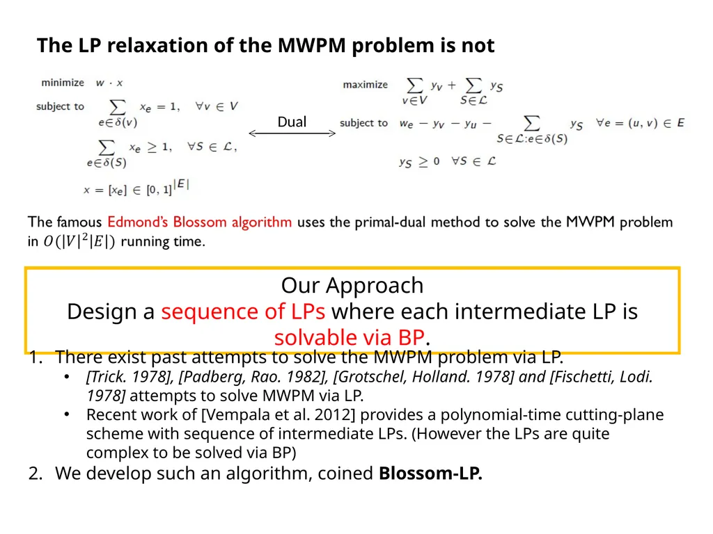 Minimum Weight Perfect Matching via Blossom Belief - slide 2 of 3