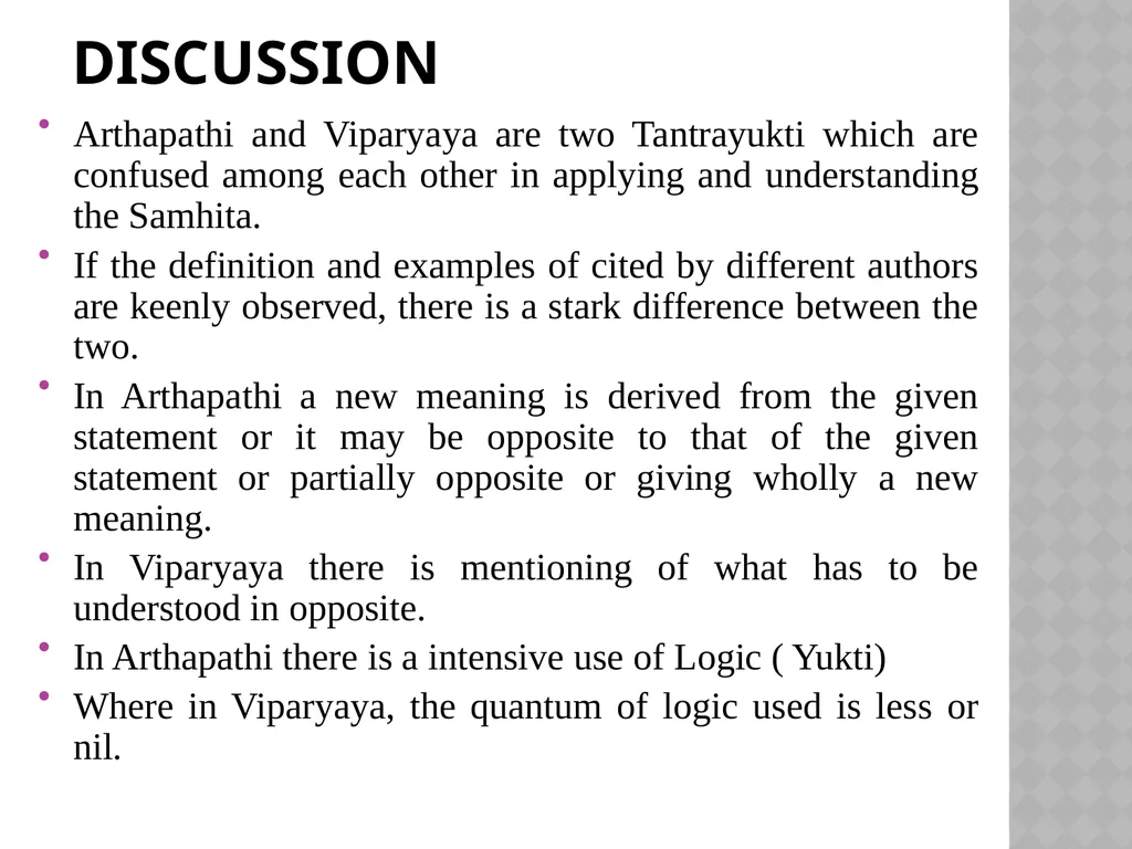 TANTRAYUKTI And ITS APPLICATION IN THE - slide 101 of 105