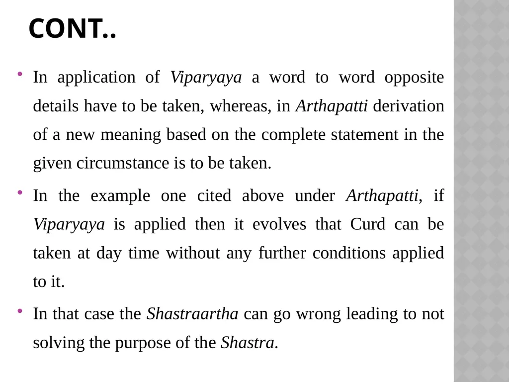 TANTRAYUKTI And ITS APPLICATION IN THE - slide 102 of 105