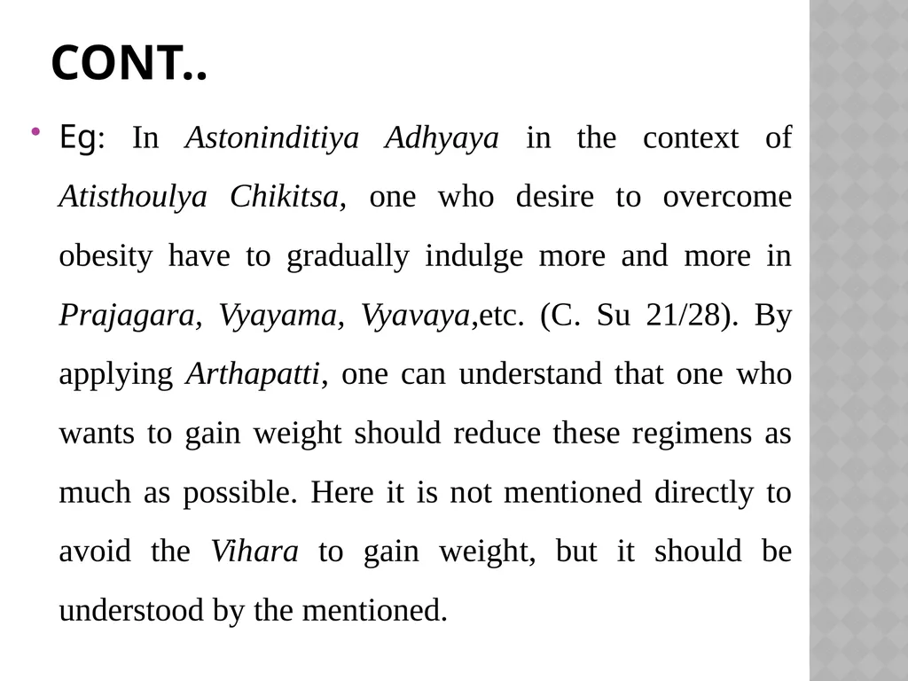 TANTRAYUKTI And ITS APPLICATION IN THE - slide 98 of 105