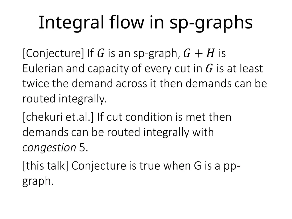 Integer multicommodity flow in series-parallel - slide 7 of 22
