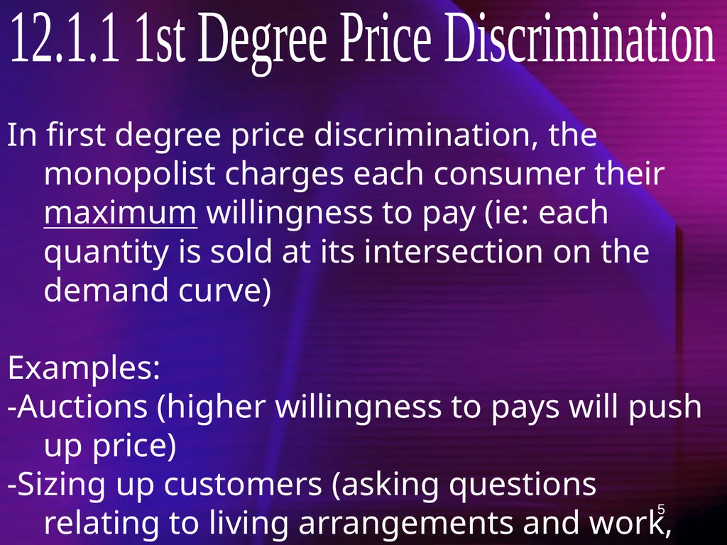 1 Ch 12: Capturing Surplus Any firm with market - slide 5 of 45