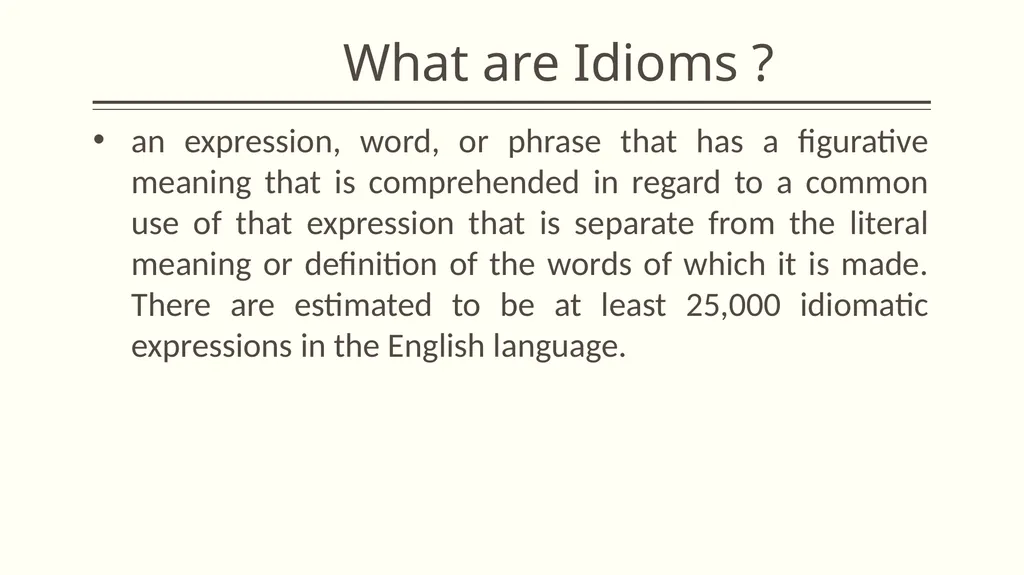Collocation and idiom What is collocation ? - slide 17 of 24
